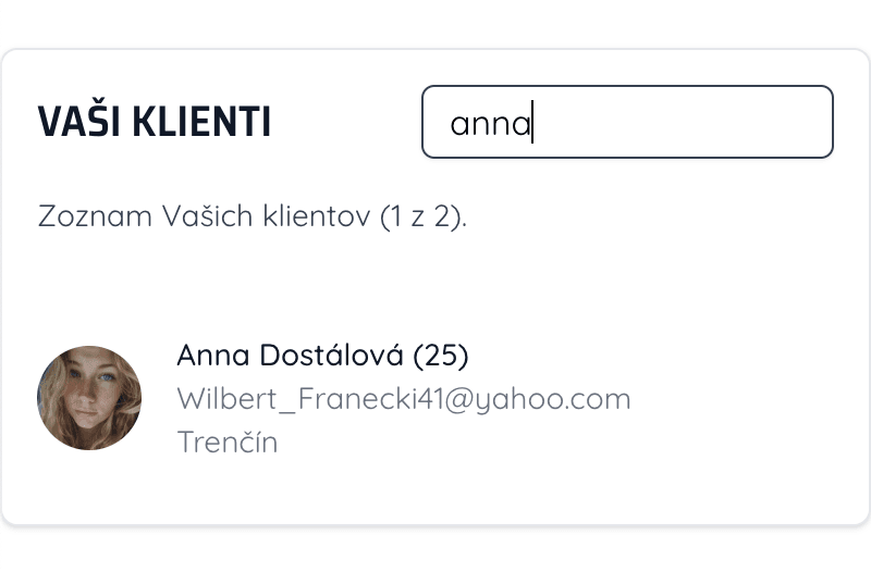 Vaši klienti